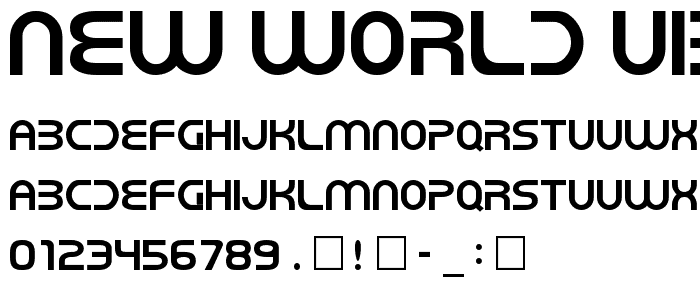 New World Vibes font
